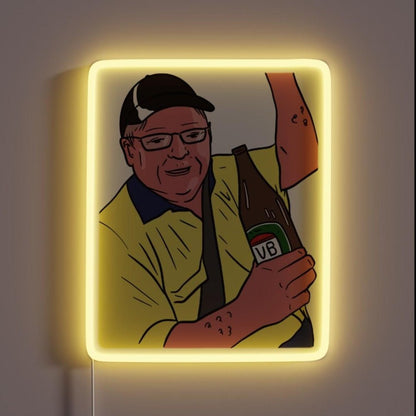 Get A Vb Long Neck Up Ya Ya Dog Rgb Led Neon Sign - Shineneon