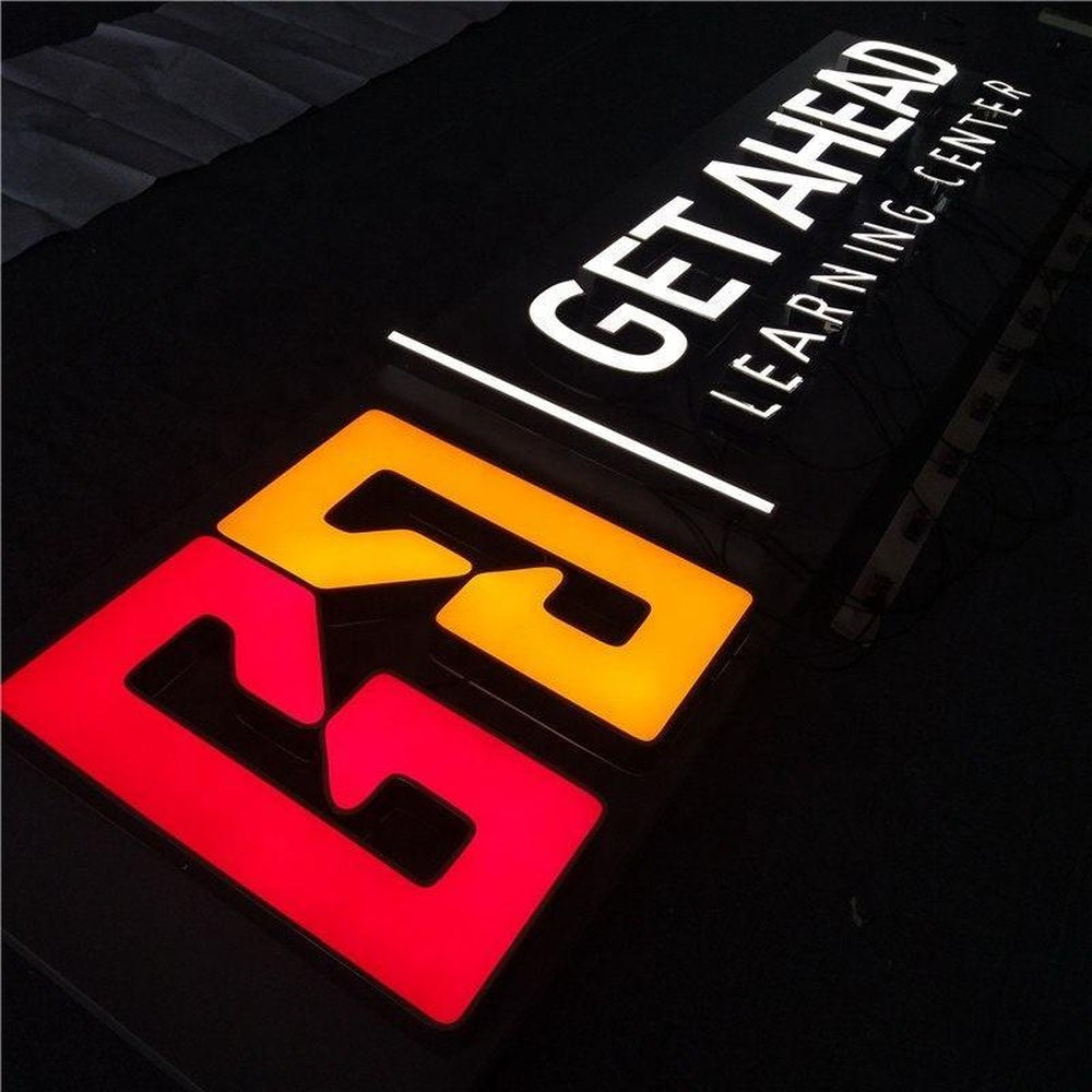 Get Ahead With Logo 3D Frontlit Letters Metal Led Sign
