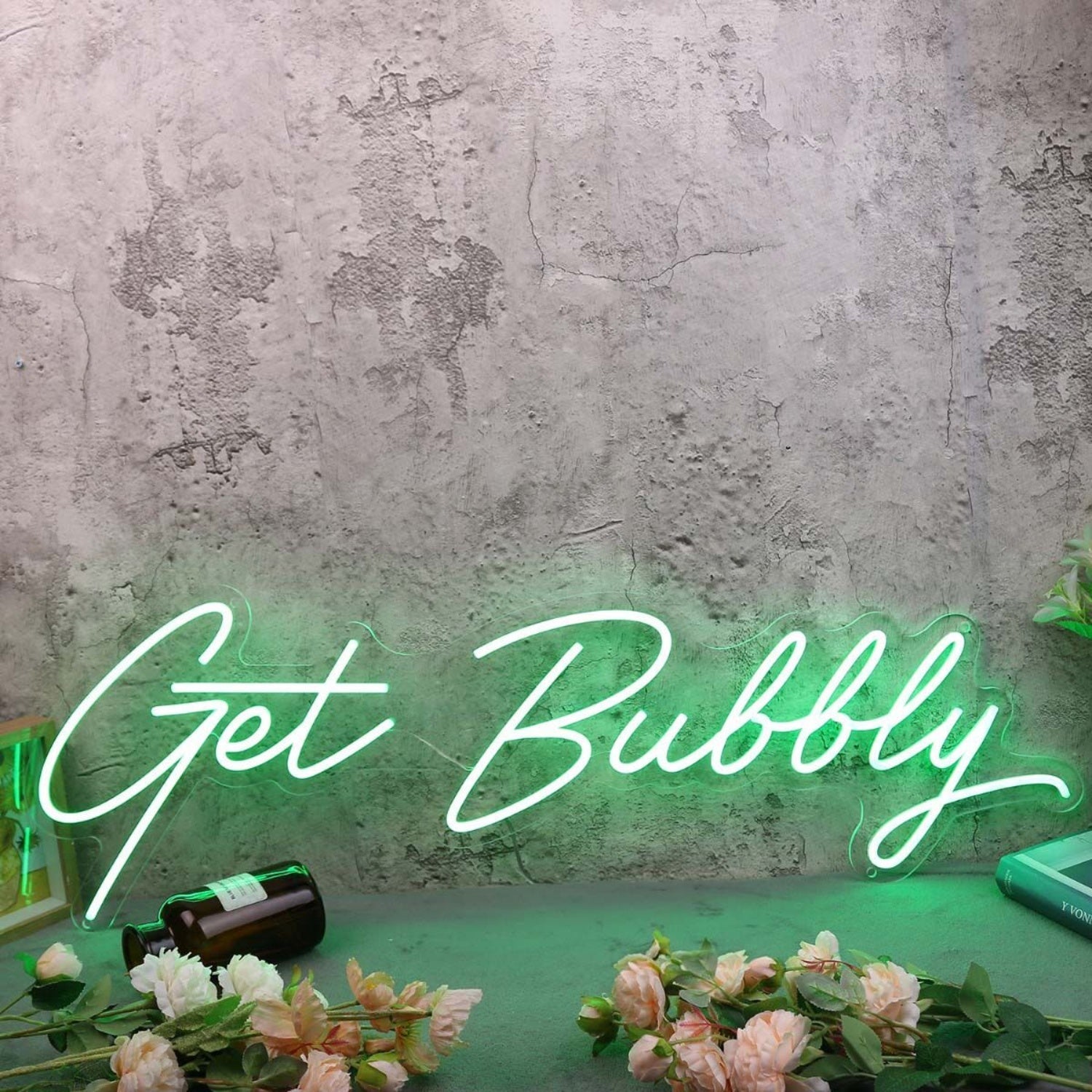 Get Bubbly Green Led Neon Sign - Shineneon