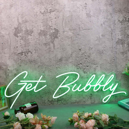 Get Bubbly Green Led Neon Sign - Shineneon