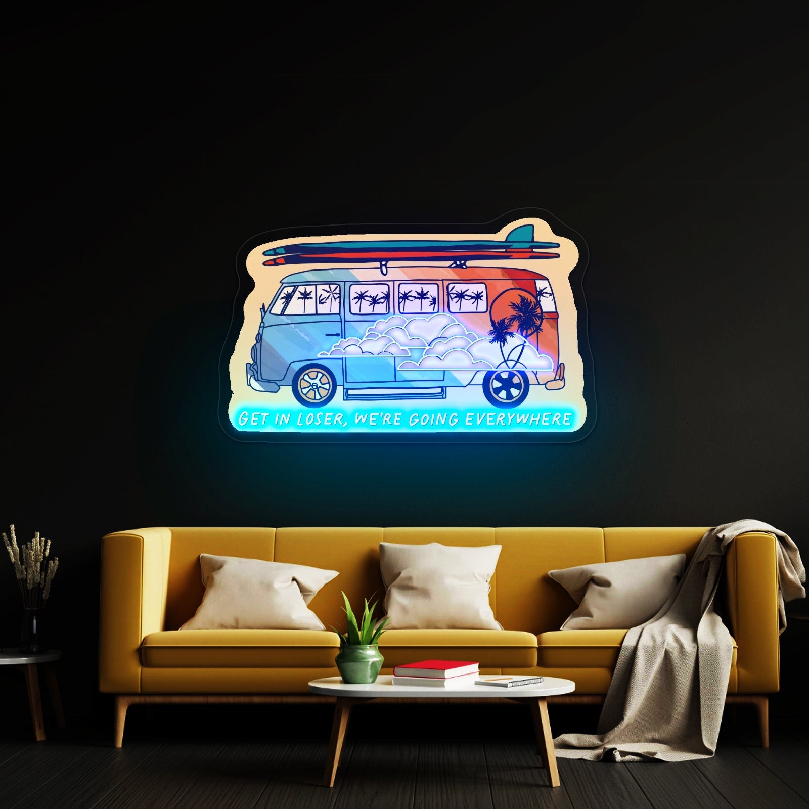 Get In Loser Were Going Everywhere Travel Large Cool Led Signs - Shineneon