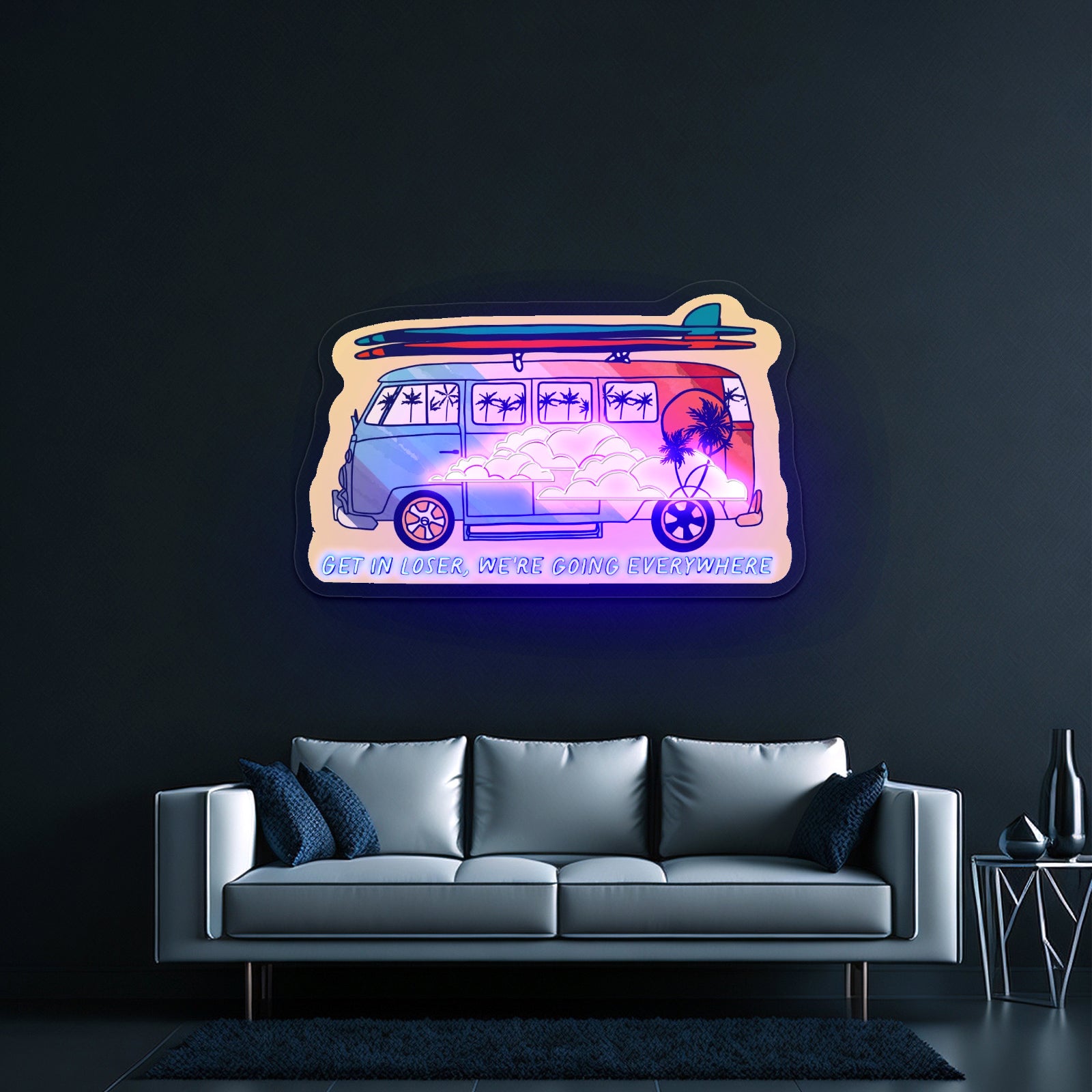 Ghost Dog With Pumpkin Led Neon Sign Light Custom Led Signs