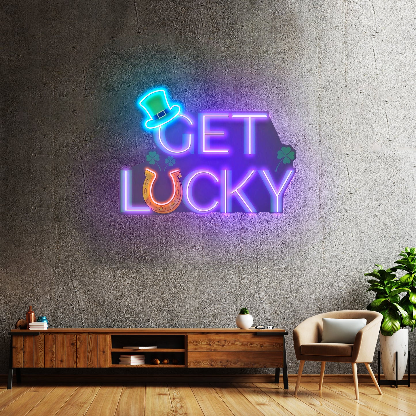 Get Lucky Saint Patrick Day Led Signs