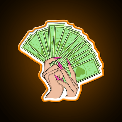 Get Money Nail Salon Led Neon Sign Rgb Color - Shineneon