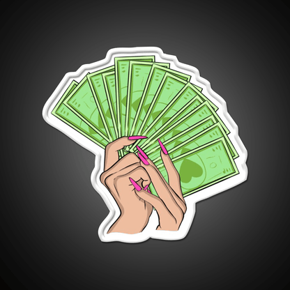 Get Money Nail Salon Led Neon Sign Rgb Color - Shineneon