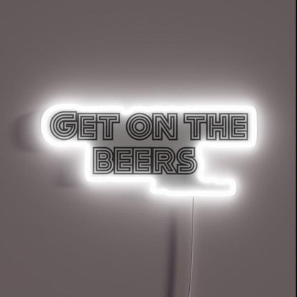 Get On The Beer Daniel Andrew Rgb Led Neon Sign - Shineneon