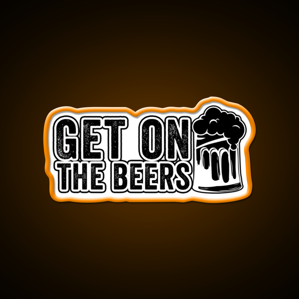 Get On The Beer Man Cave Bar Led Neon Sign Bar Decor Rgb Color - LED neon sign view 6