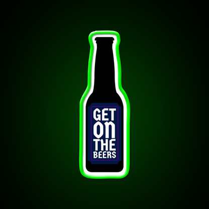 Get On The Beer Man Cave Bar Led Neon Sign Rgb Color - LED neon sign view 8