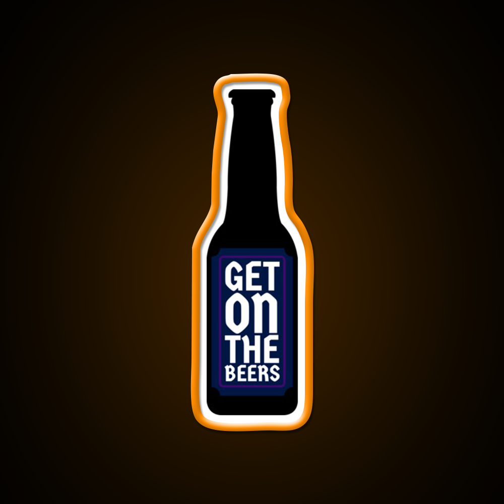 Get On The Beer Man Cave Bar Led Neon Sign Rgb Color - LED neon sign view 6
