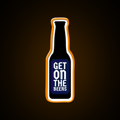 Get On The Beer Man Cave Bar Led Neon Sign Rgb Color - LED neon sign view 6