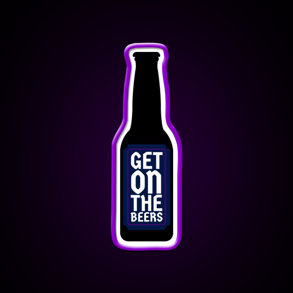 Get On The Beer Man Cave Bar Led Neon Sign Rgb Color - LED neon sign view 9