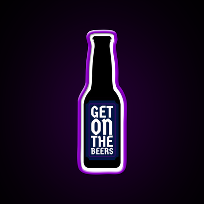 Get On The Beer Man Cave Bar Led Neon Sign Rgb Color - LED neon sign view 9