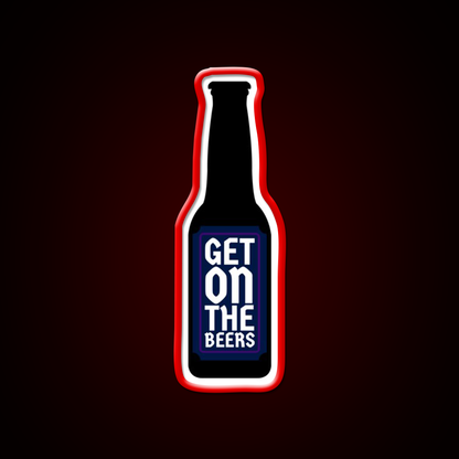 Get On The Beer Man Cave Bar Led Neon Sign Rgb Color - LED neon sign view 10