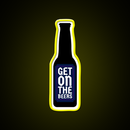 Get On The Beer Man Cave Bar Led Neon Sign Rgb Color - LED neon sign view 7
