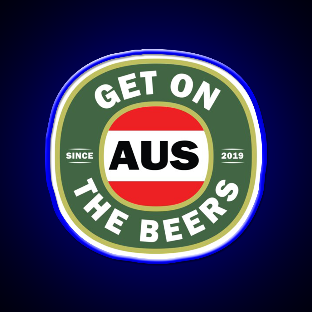 Get On The Beers Beer Bar Decor Led Neon Sign Rgb Color - LED neon sign view 5