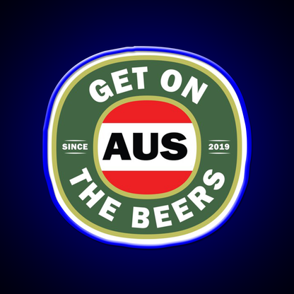 Get On The Beers Beer Bar Decor Led Neon Sign Rgb Color - LED neon sign view 5