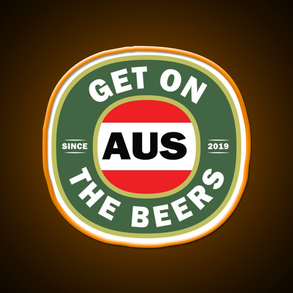 Get On The Beers Beer Bar Decor Led Neon Sign Rgb Color - LED neon sign view 6