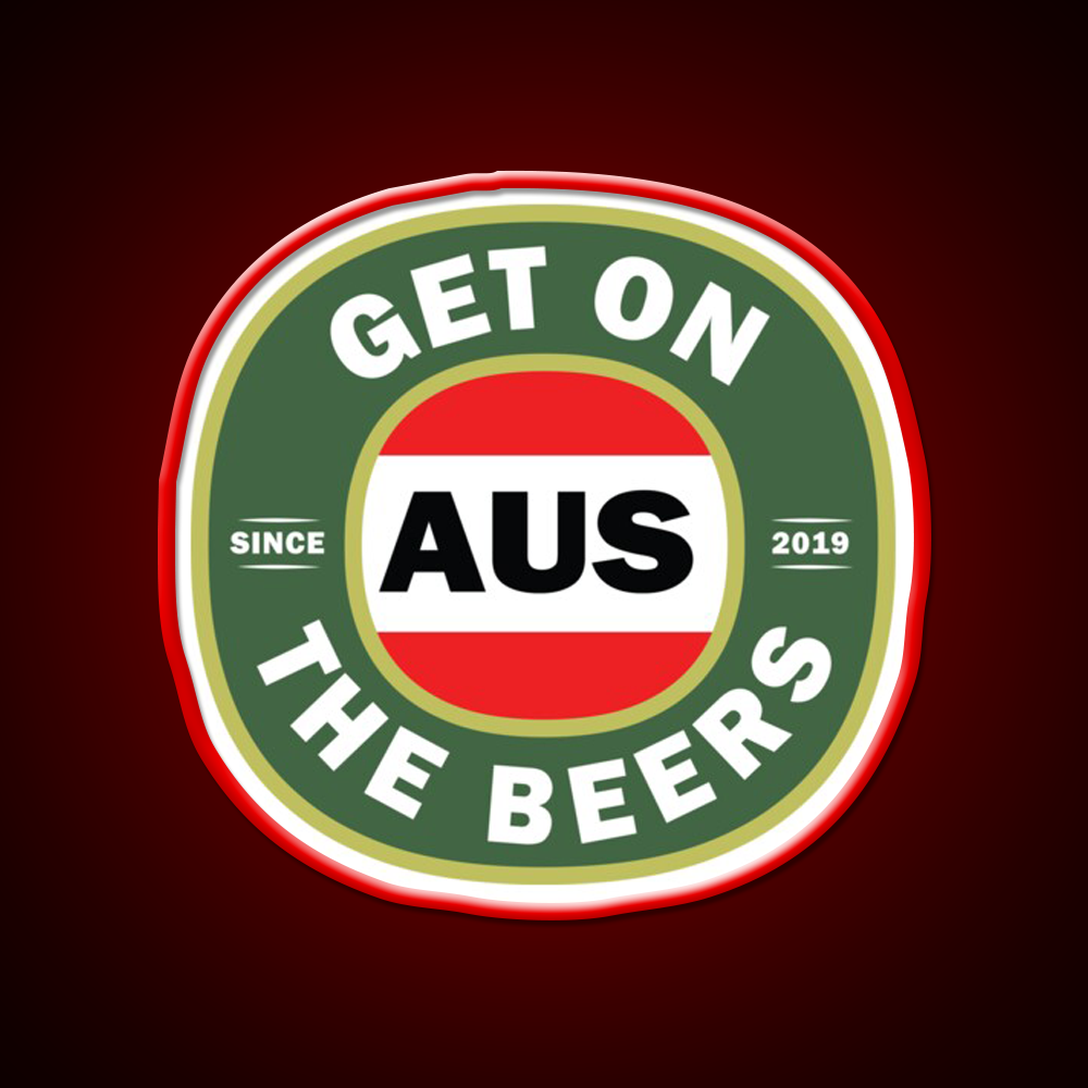 Get On The Beers Beer Bar Decor Led Neon Sign Rgb Color - LED neon sign view 10
