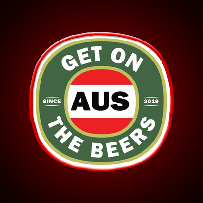 Get On The Beers Beer Bar Decor Led Neon Sign Rgb Color - LED neon sign view 10