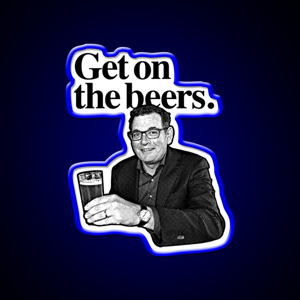 Get On The Beers Beer Bar Decor Led Neon Sign Wall Art Rgb Color - LED neon sign view 5