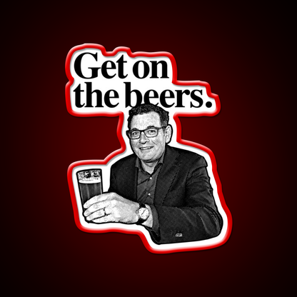 Get On The Beers Beer Bar Decor Led Neon Sign Wall Art Rgb Color - LED neon sign view 10