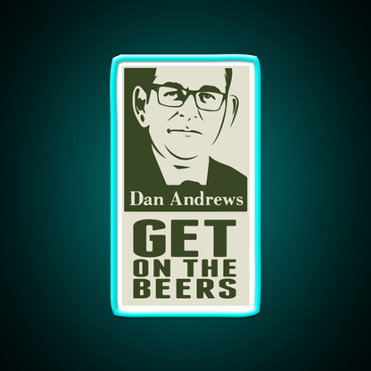 Get On The Beers Beer Bar Decor Led Neon Sign Wall Decor Rgb Color - Size and dimension reference