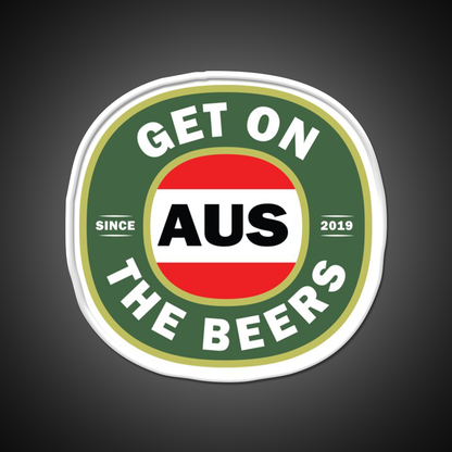 Get On The Beers Beer Bar Decor Led Neon Sign Rgb Color - LED neon sign view 11