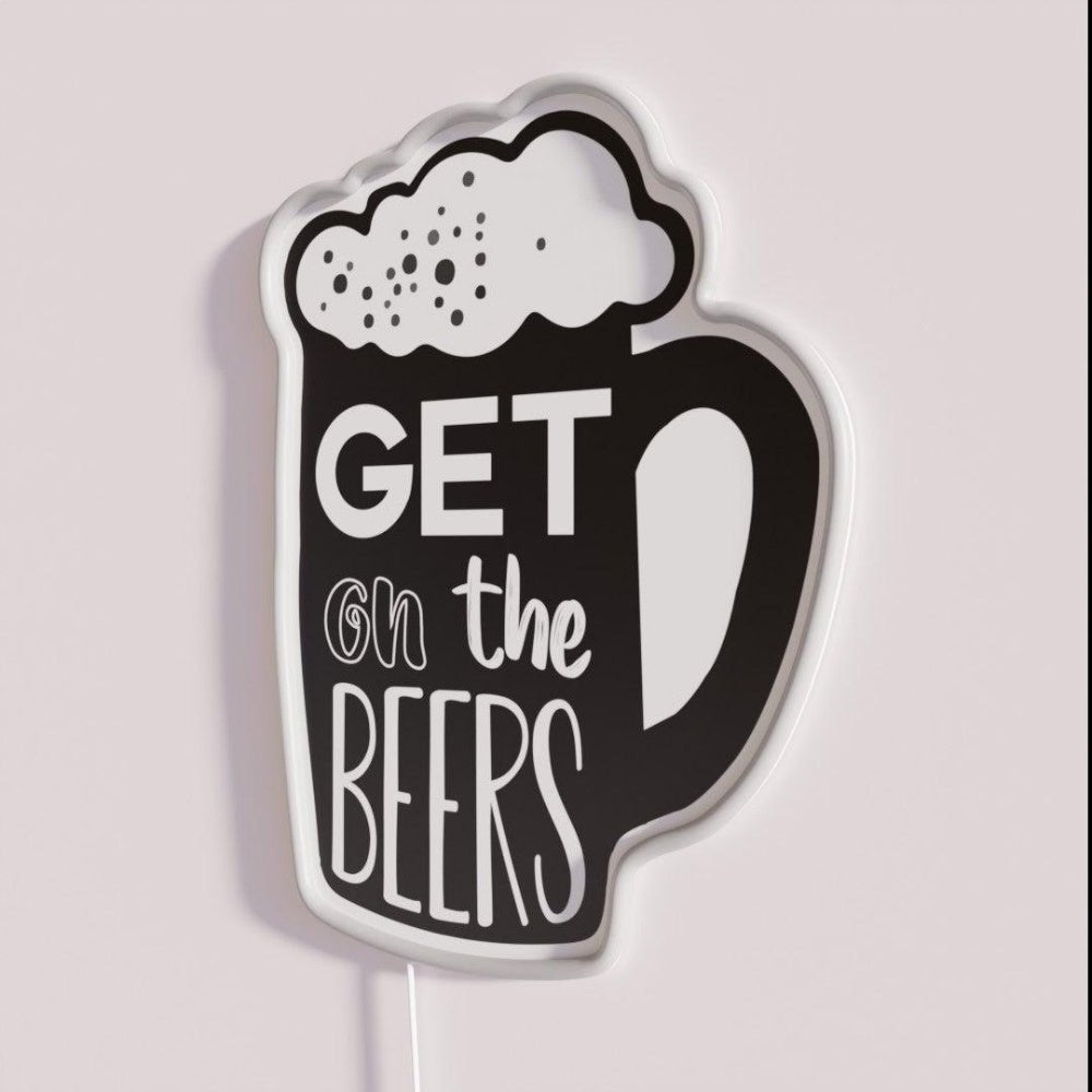 Get On The Beers Daniel Andrews Rgb Led Neon Sign - Shineneon