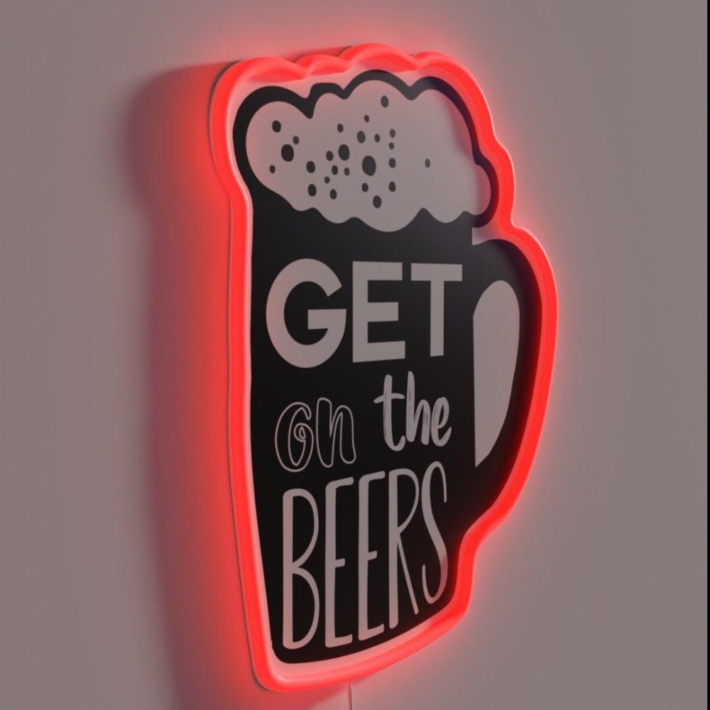 Get On The Beers Daniel Andrews Rgb Led Neon Sign - Shineneon