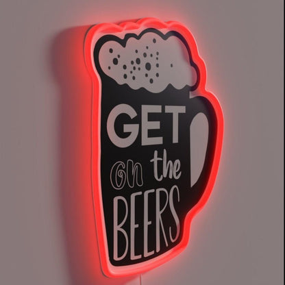 Get On The Beers Daniel Andrews Rgb Led Neon Sign - Shineneon
