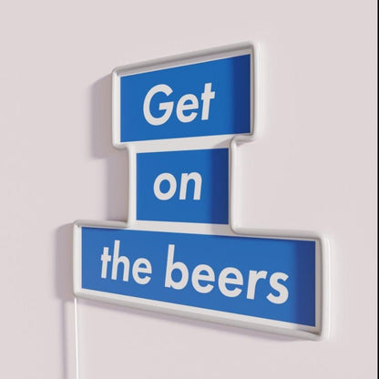 Get On The Beers Rgb Led Neon Sign - Shineneon