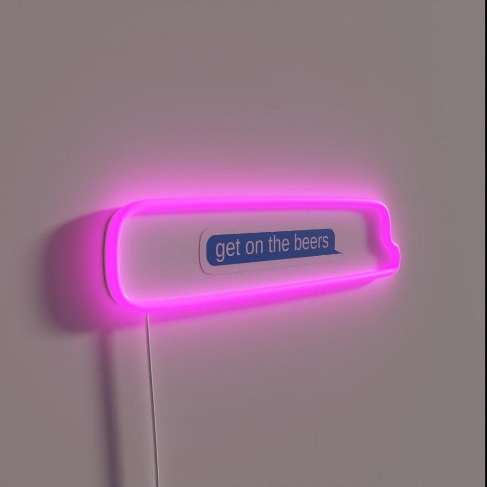 Get On The Beers Rgb Led Neon Sign Bar Letters - Shineneon