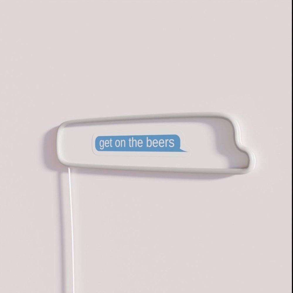 Get On The Beers Rgb Led Neon Sign Bar Letters - Shineneon
