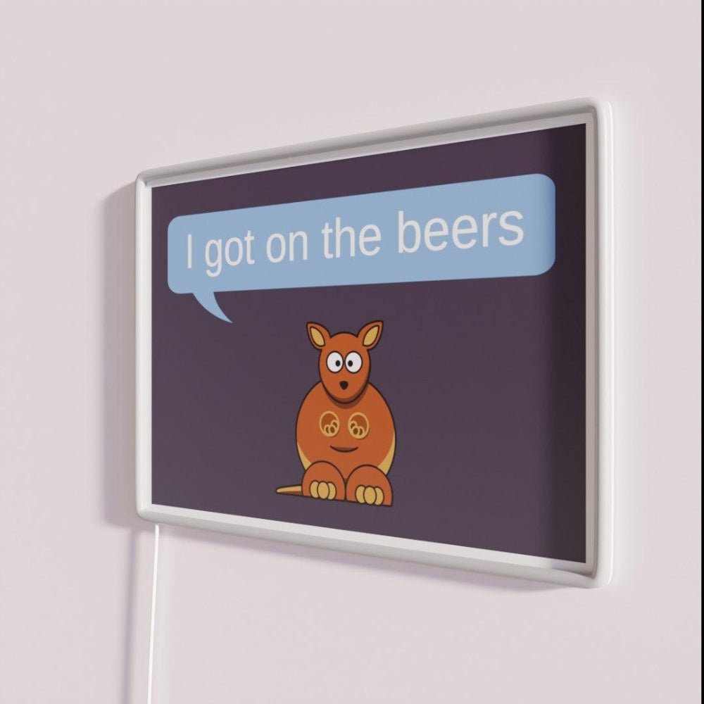 Get On The Beers Rgb Led Neon Sign Bar Wall Signs - Shineneon