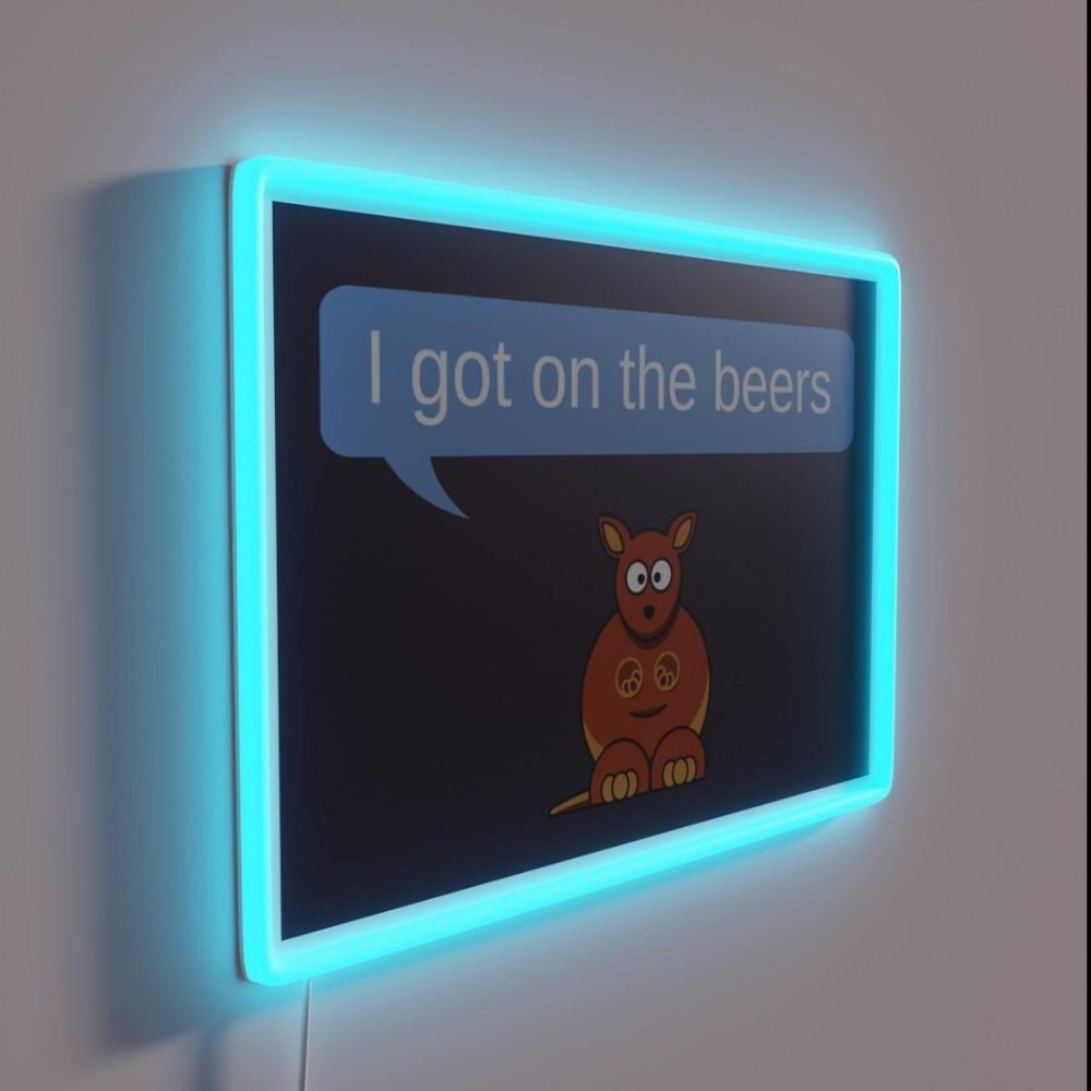 Get On The Beers Rgb Led Neon Sign Bar Wall Signs - Shineneon