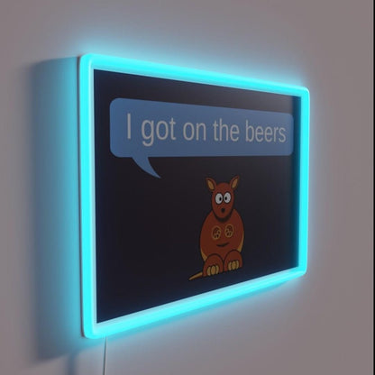 Get On The Beers Rgb Led Neon Sign Bar Wall Signs - Shineneon