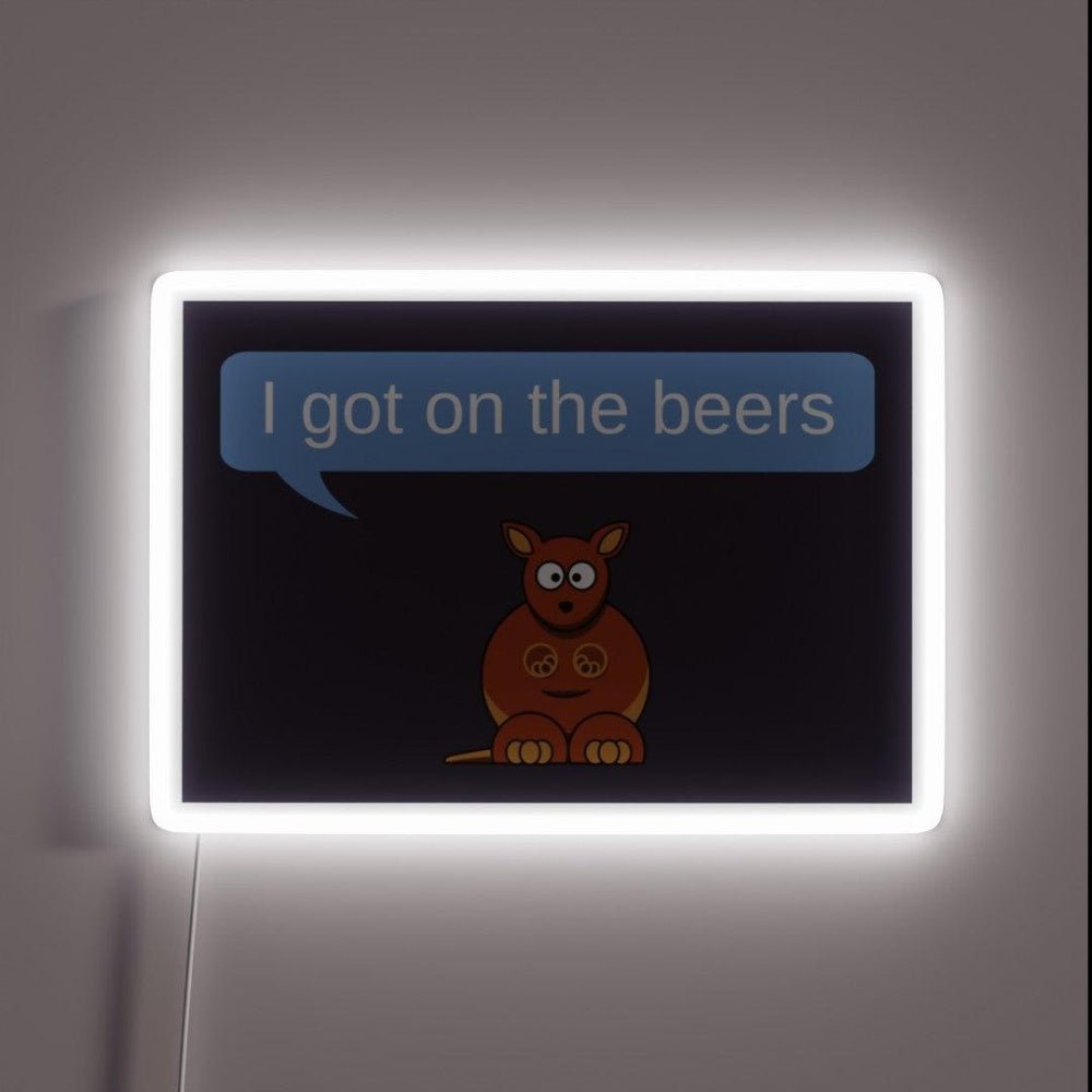 Get On The Beers Rgb Led Neon Sign Bar Wall Signs - Shineneon