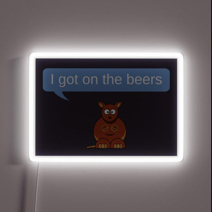 Get On The Beers Rgb Led Neon Sign Bar Wall Signs - Shineneon