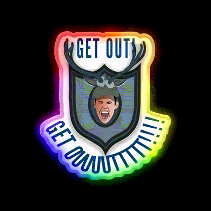 Get Out The Lodge Goes Wrong Beer Bar Decor Led Neon Sign Rgb Color - LED neon sign close-up detail