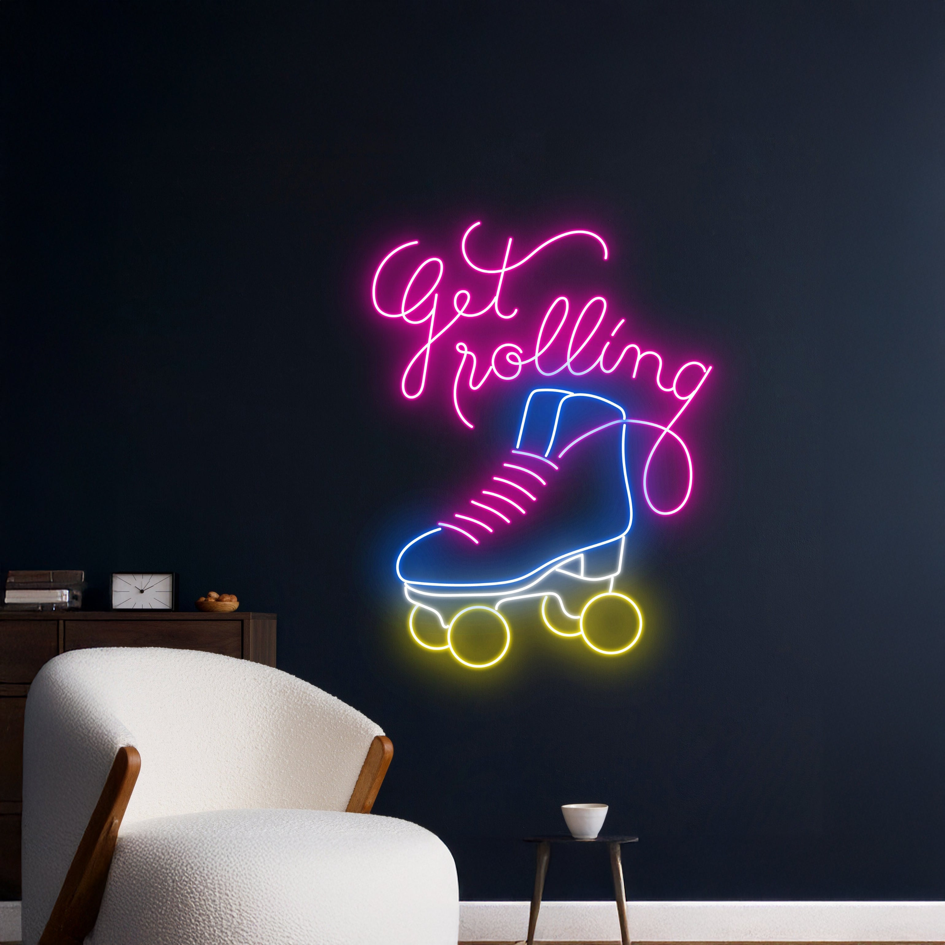 Get Rolling Roller Skate Neon Sign | Shineneon