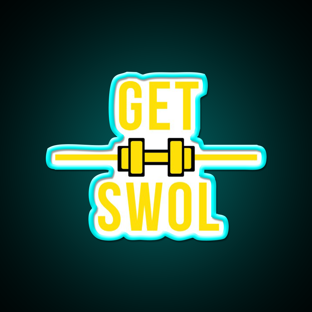 Get Swol Gym Fitness Led Neon Sign Rgb Color