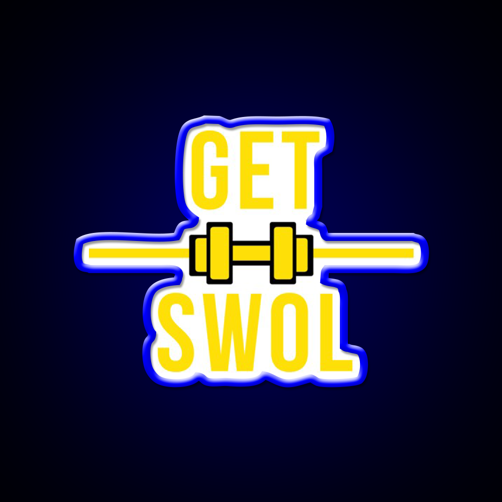 Get Swol Gym Fitness Led Neon Sign Rgb Color