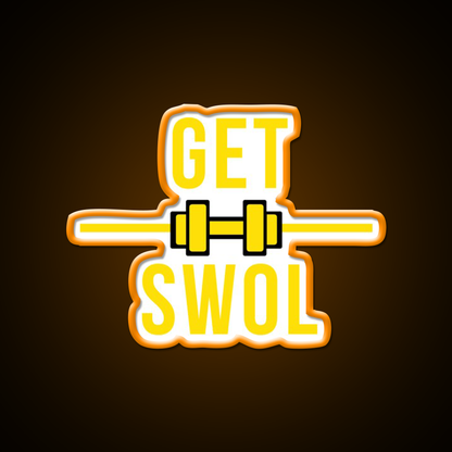 Get Swol Gym Fitness Led Neon Sign Rgb Color