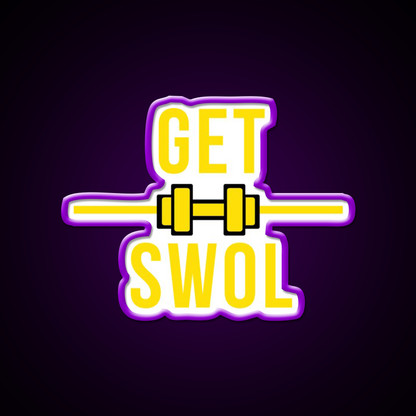 Get Swol Gym Fitness Led Neon Sign Rgb Color