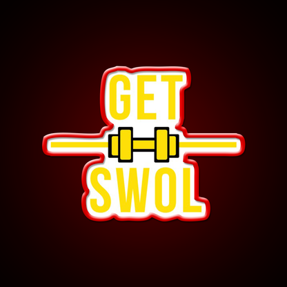Get Swol Gym Fitness Led Neon Sign Rgb Color