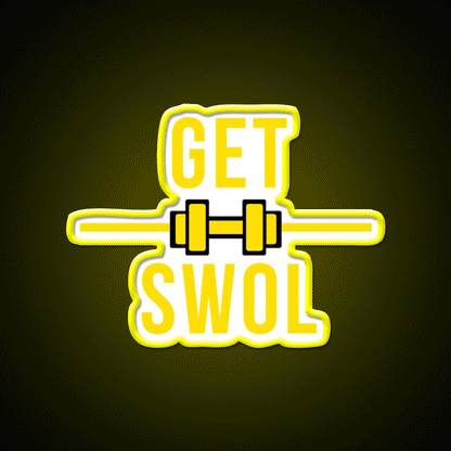 Get Swol Gym Fitness Led Neon Sign Rgb Color