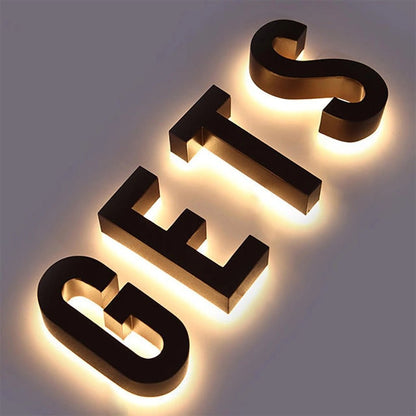 Gets 3D Backlit Channel Letters Led Light Sign - Shineneon