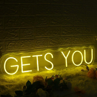 Gets You Yellow Led Neon Sign - Shineneon