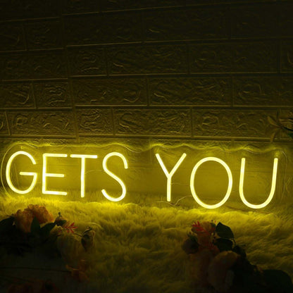 Gets You Yellow Led Neon Sign - Shineneon