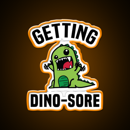 Getting Dino Sore Gym Fitness Led Neon Sign Rgb Color